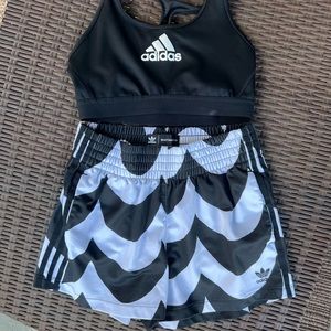 Adidas Sports bra and shorts Summer Set or workout outfit